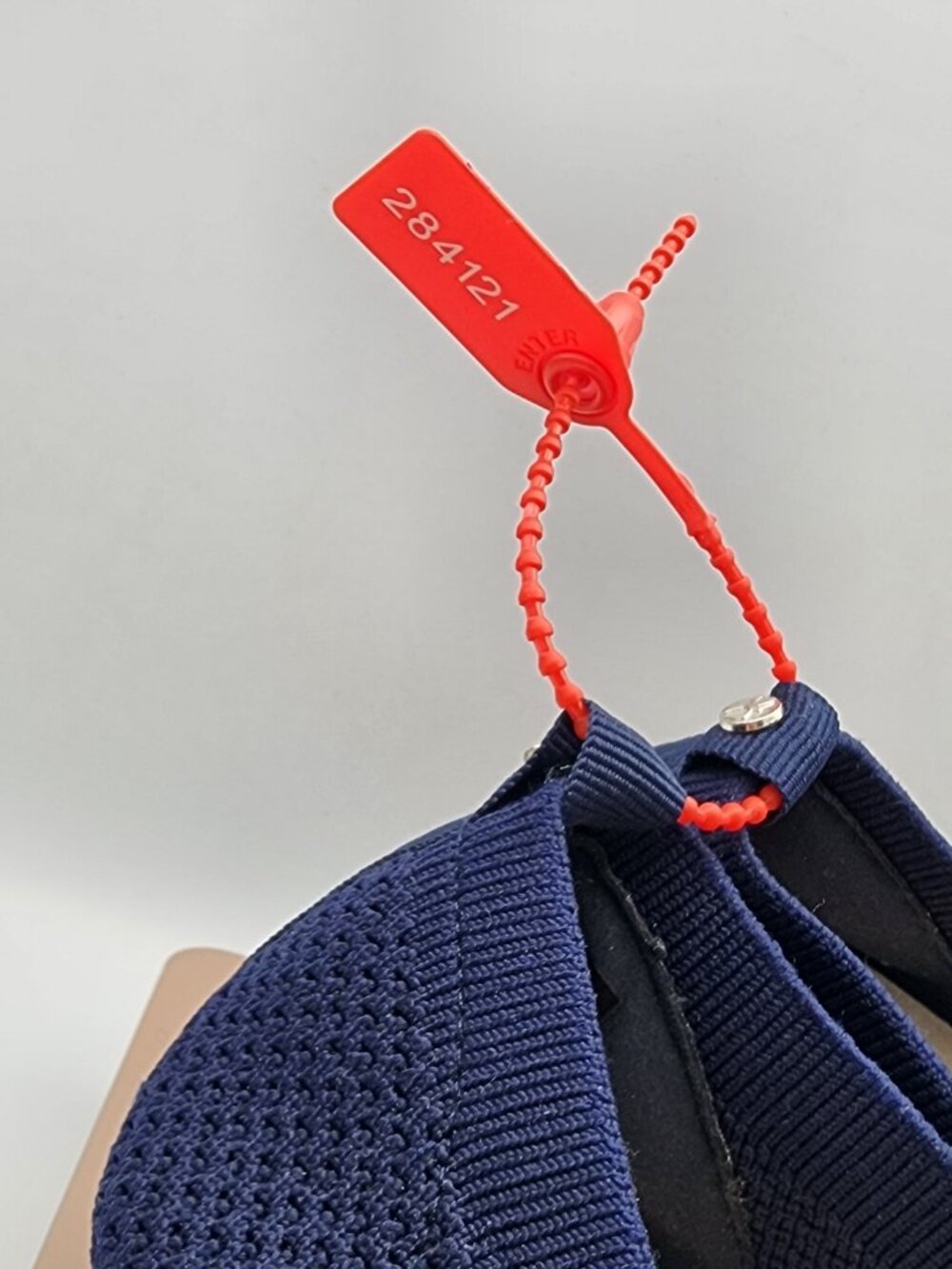 Navy Knit Ballet Flats | Women's 9 - Picture 15 of 17